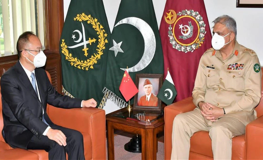 COAS discusses Aghan peace process with Chinese, Qatari envoys in separate meetings