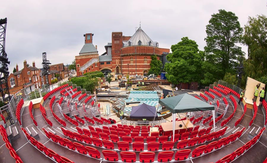 Shakespeare company opens garden theatre by River Avon