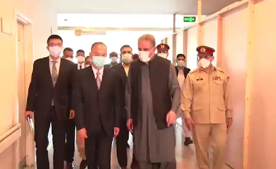 FM Qureshi, Chinese envoy visit CMH to meet injured Chinese in Dassu incident