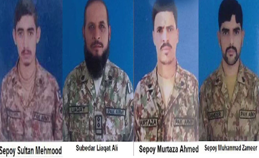 Four soldiers martyred as vehicle plunges into ditch in AJK