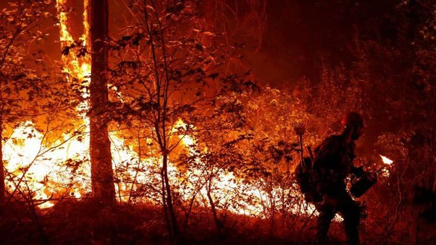 Eight missing as massive Dixie fire rages in northern California