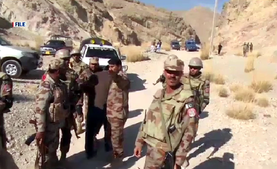 Soldier martyred, three terrorists killed in attack on FC vehicle in Loralai