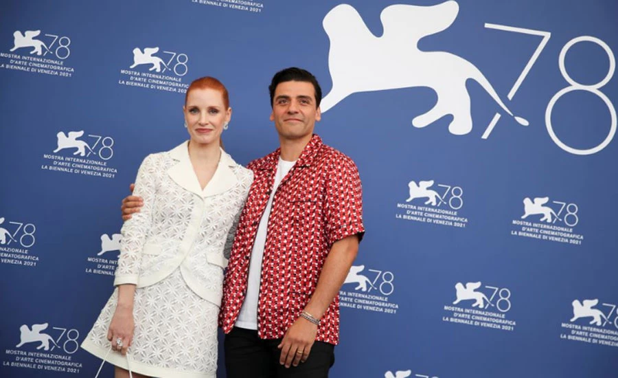 Jessica Chastain and Oscar Isaac get intimate for new TV miniseries