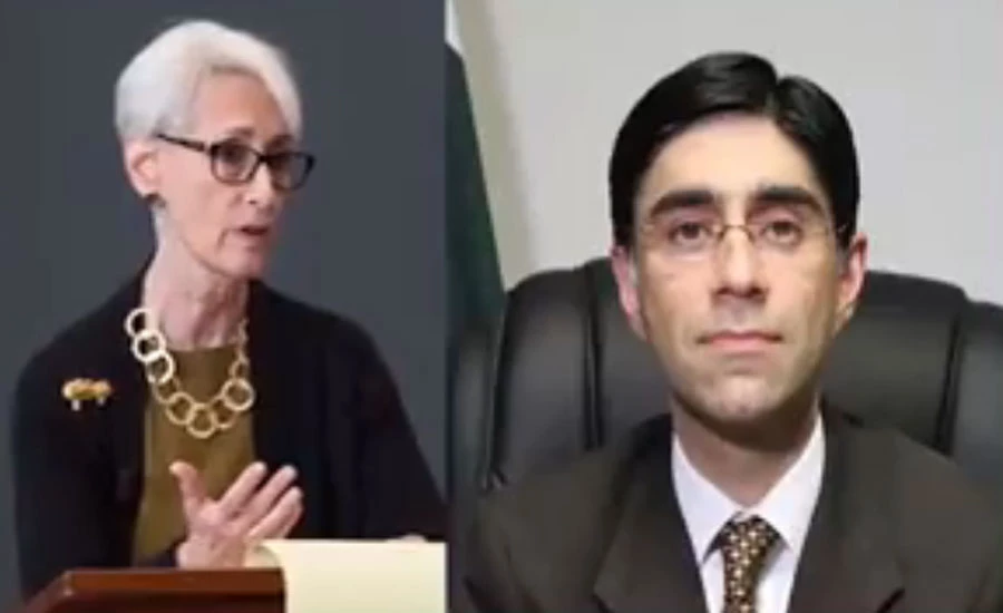 US Deputy Secretary of State Wendy Sherman, Dr. Moeed Yousuf discuss Pak-US relations