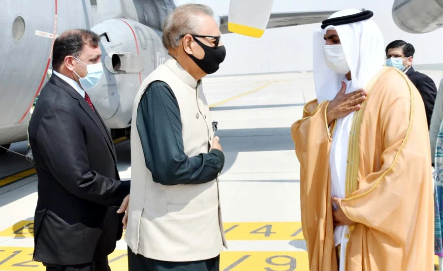 President Dr Arif Alvi reaches UAE on two-day visit