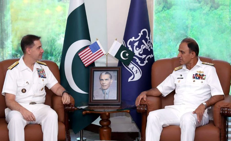 CNS Admiral Amjad Niazi, Commander US NAVCENT discuss maritime security
