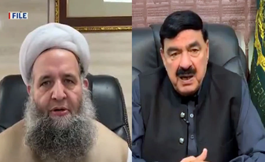Sheikh Rasheed, Noorul Haq Qadri reach Lahore to hold talks with banned TLP