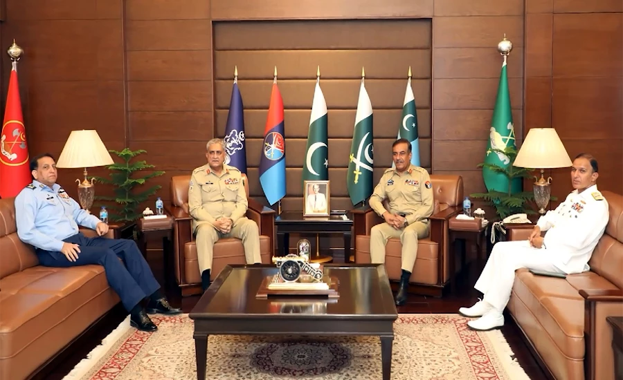 CJCSC Gen Nadeem Raza, services chiefs discuss defence and security affairs