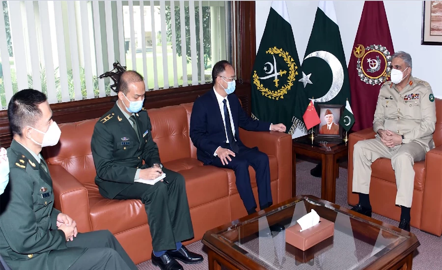COAS Qamar Bajwa congratulates incoming Chinese defence attache for assuming appointment