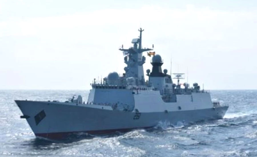 Pakistan Navy's first guided missile, Air Defense Frigate PNS Tughral arrives in Sri Lanka