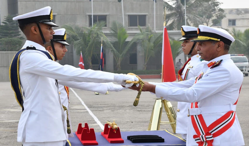 116th Midshipmen & 24th Short Service Commissioning Parade held at Pakistan Naval Academy
