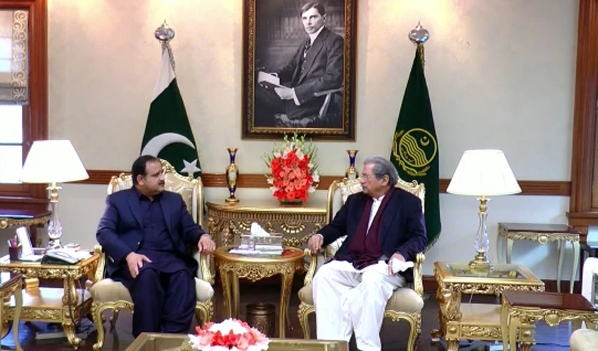 CM Punjab meets Shafqat Mahmood to discuss administrative matters