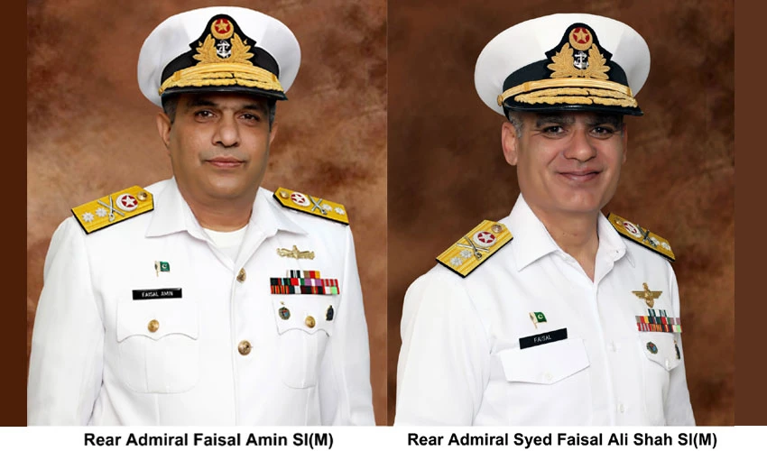 Two Pakistan Navy officers promoted to rank of Rear Admiral
