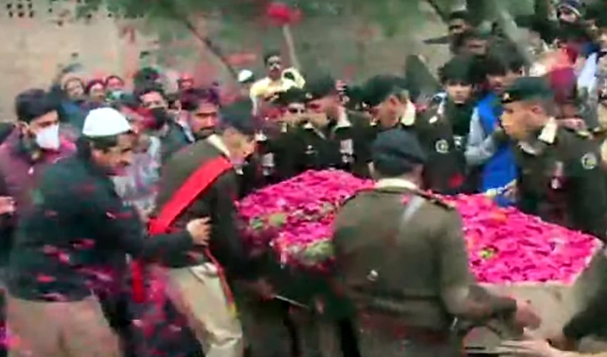 Martyred Captain Dr Bilal laid to rest with full military honours in Faisalabad