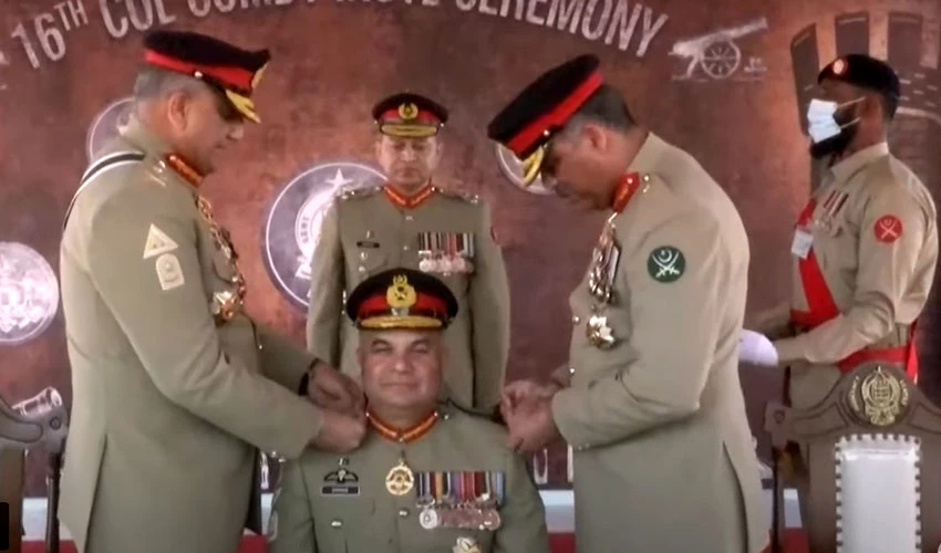 COAS General Bajwa installs Maj Gen Shahab Shahid as Colonel Commandant of Ordnance Corps
