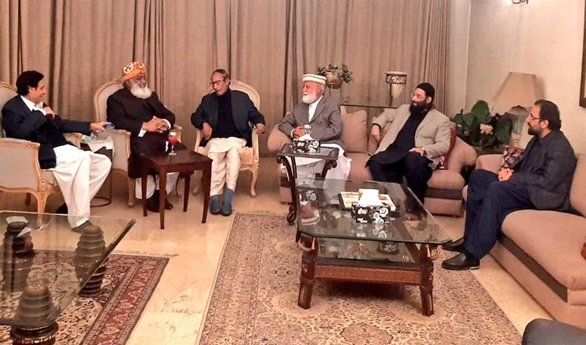 No-confidence motion: Maulana Fazalur Rehman meets Chaudhary brothers