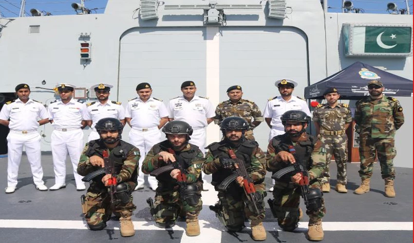 PNS ASLAT visits Oman as part of regional maritime security patrol