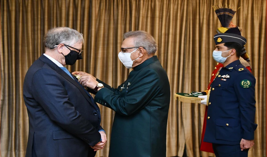 Bill Gates conferred with Hilal-e-Pakistan for his polio eradication services