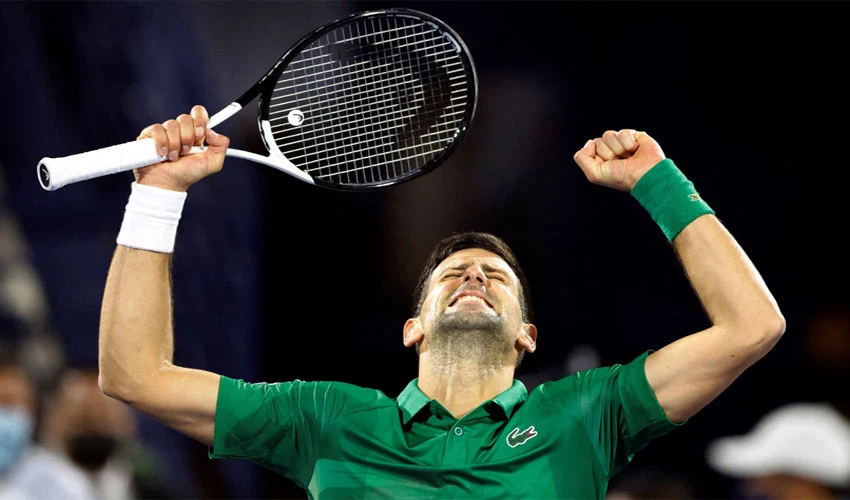 Serbian tennis player Djokovic returns to action with victory in Dubai