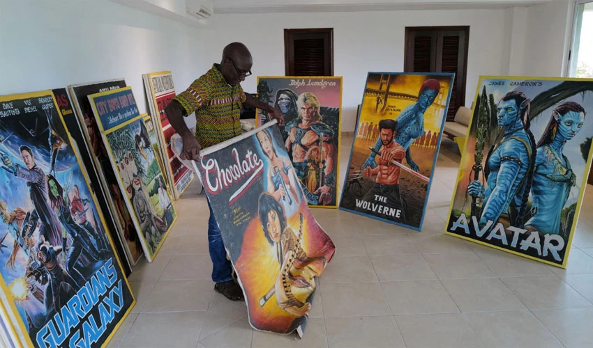 With cinemas closed, Ghana's hand-painted movie posters find homes abroad