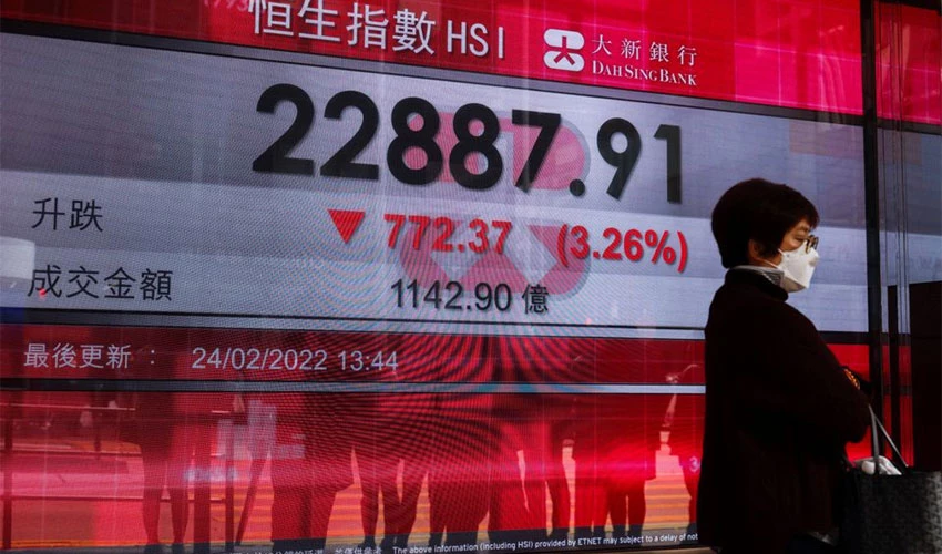 Asian shares track Wall St rally; markets eye long-term Ukraine risk