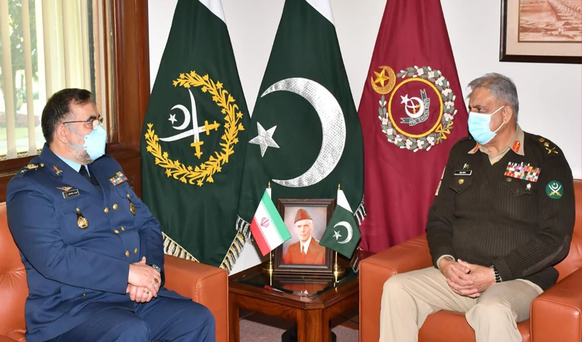 COAS Qamar Bajwa, Iran Air Force commander agree to enhance cooperation in defence & security fields