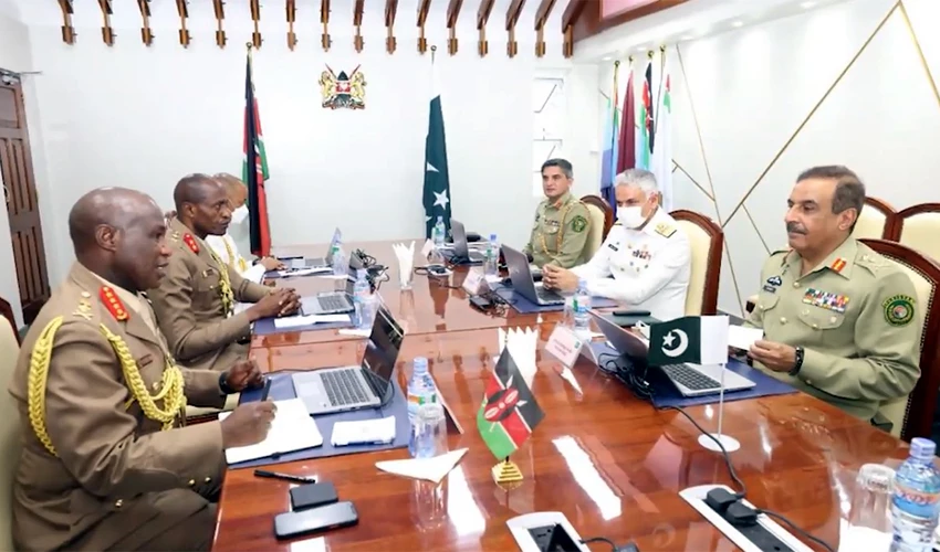 CJCSC Gen Nadeem Raza holds wide-ranging talks on bilateral defence cooperation with Kenyan dignitaries
