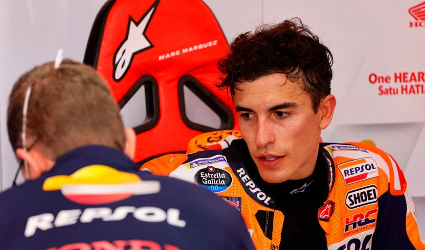 Spanish motorcycle racer Marquez out after horror crash as Indonesian MotoGP start delayed