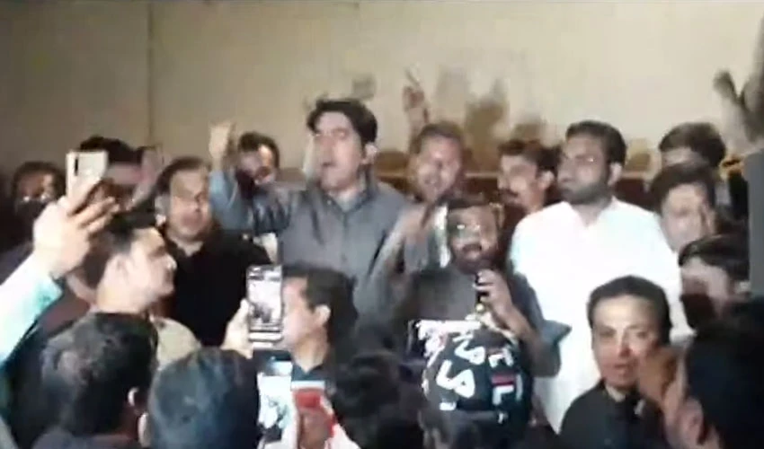 Police arrest two PTI workers for rioting outside Ramesh Kumar home