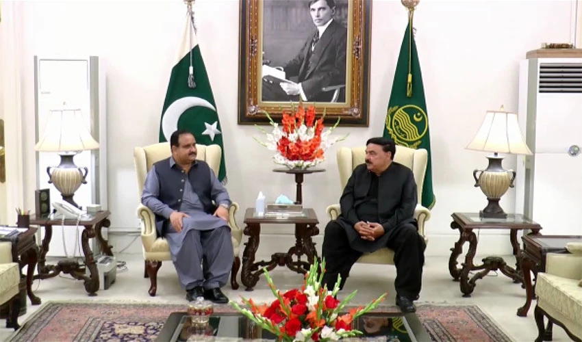 CM Buzdar, Sheikh Rasheed discuss law and order situation