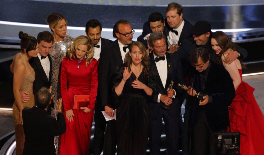 'CODA' wins best picture in a streaming first at the Oscars
