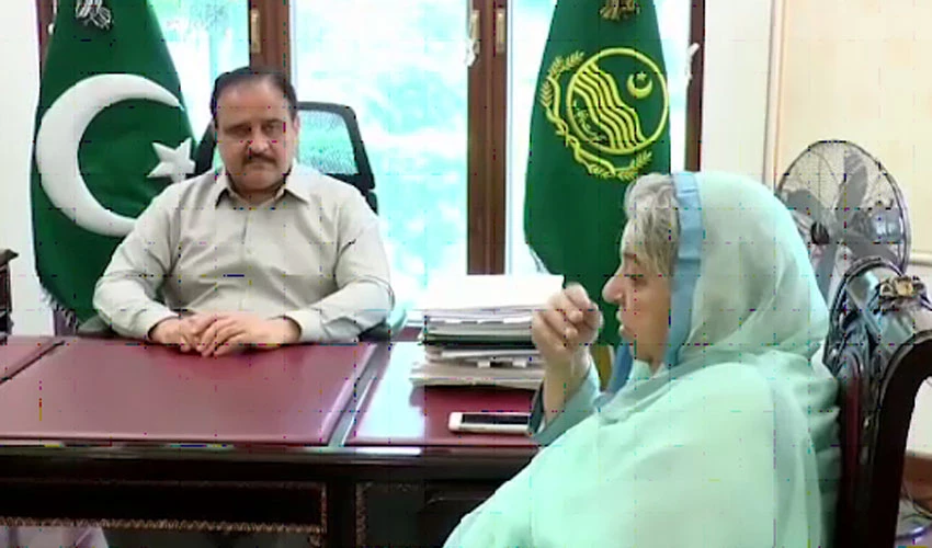 Punjab CM meets Yasmeen Rashid  to discuss health care projects