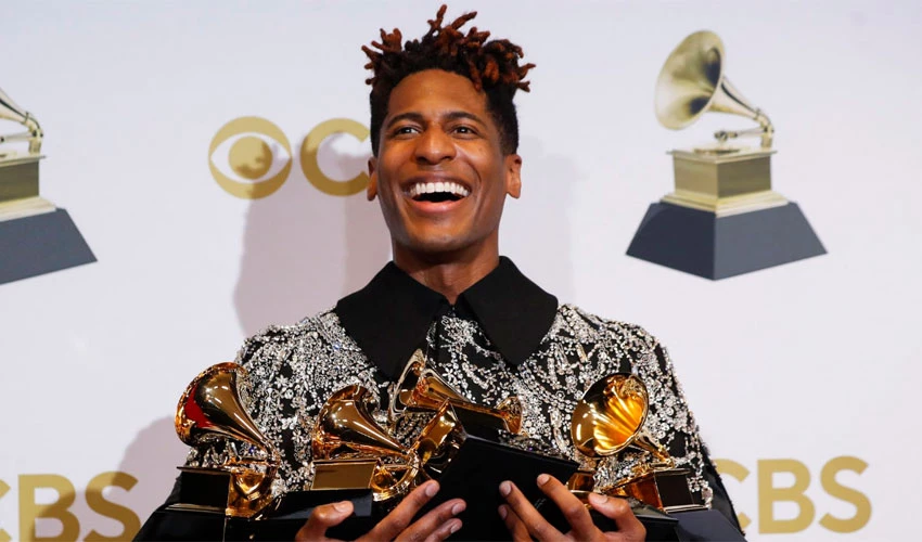 American singer Batiste wins album honor, Zelenskiy makes appeal at Grammys