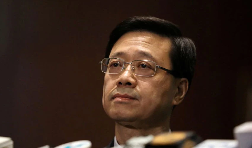 Former Hong Kong security chief resigns ahead of leadership bid
