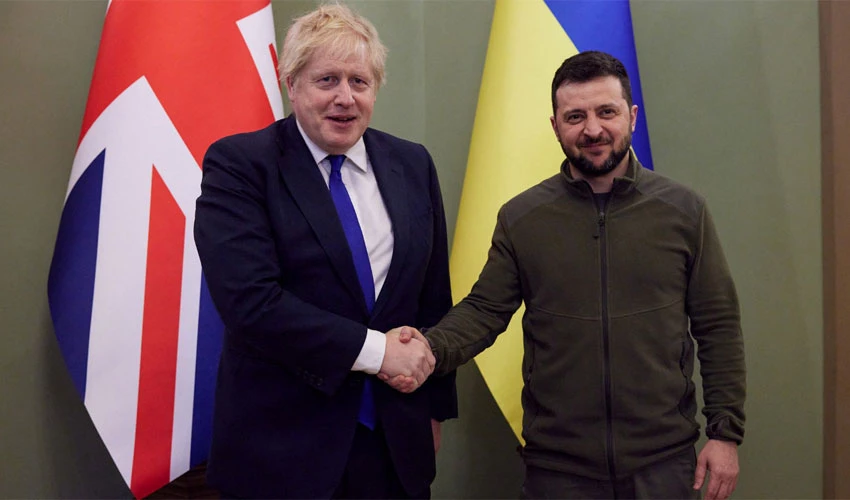 In show of support, British PM meets Ukraine's Zelenskiy in Kyiv