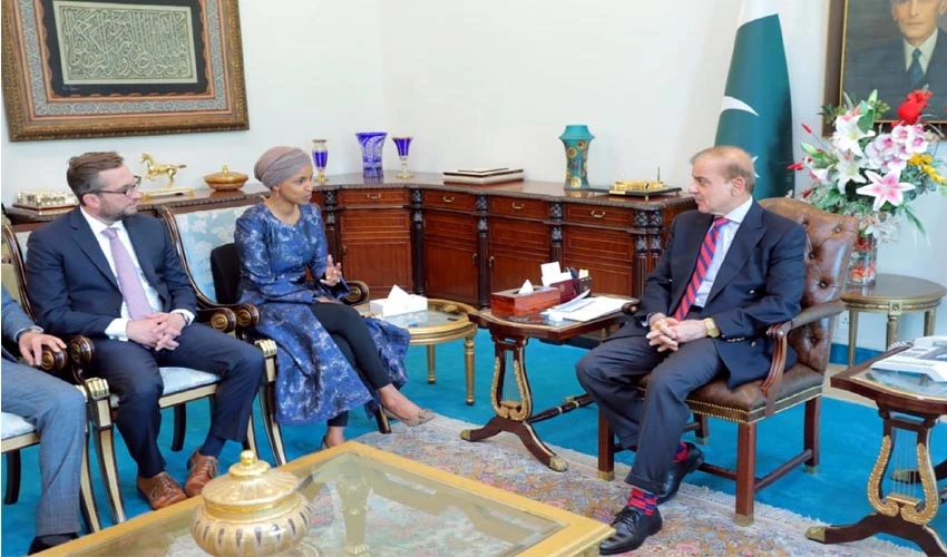 PM Shehbaz apprises US Congresswoman Ilhan Omar about gross human rights violations in IOJK