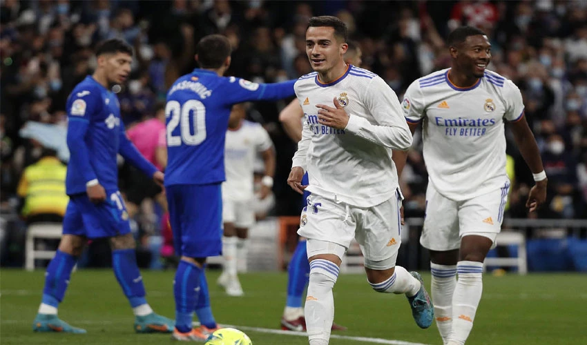 Soccer: Real Madrid stroll past Getafe to close on title