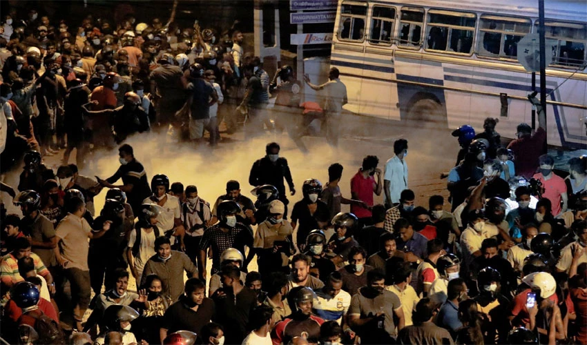 Sri Lanka imposes curfew after protests over economic crisis turn violent