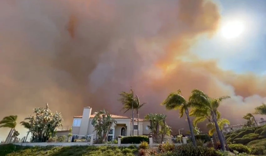 Fire burns at least 20 homes in wealthy California town of Laguna Niguel