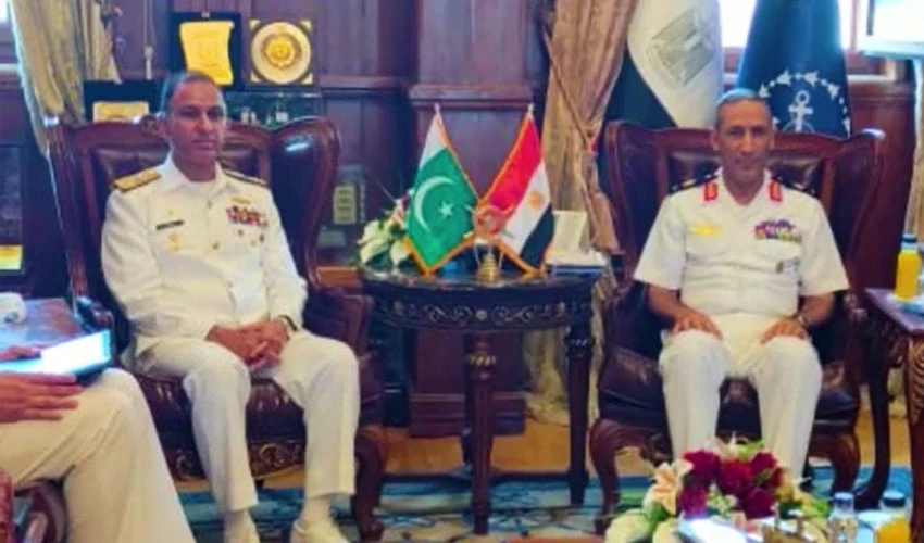 Naval Chief Amjad Niazi, Egyptian counterpart discuss regional maritime security
