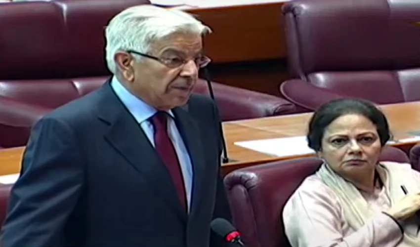 A man insults us in Canadian parliament due to Imran Khan: Khawaja Asif