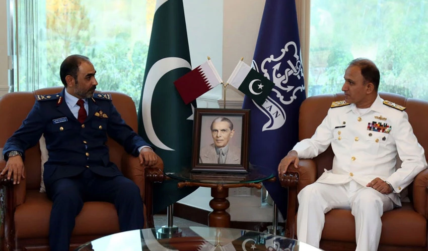 CNS Amjad Niazi, Qatar Emiri Air Force commander pledge to strengthen bilateral relations