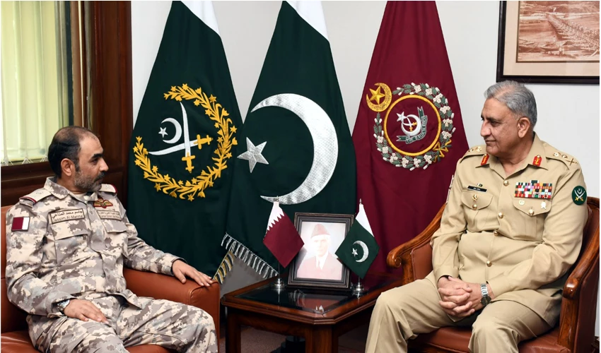 COAS Qamar Bajwa, Qatar Emiri Air Force commander discuss regional security situation