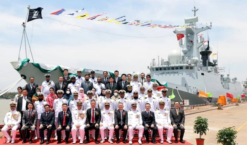 Second Type 054 Frigate PNS Taimur commissioned at China