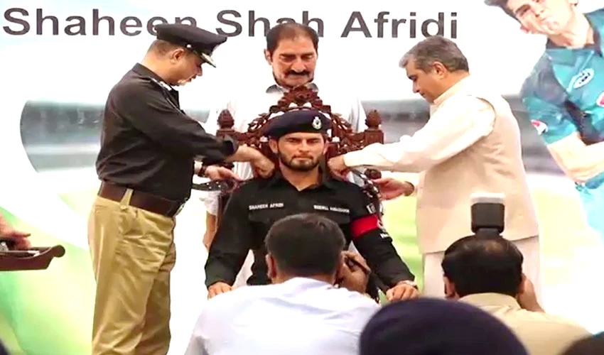 Pacer Shaheen Shah Afridi appointed as goodwill ambassador of KPk police