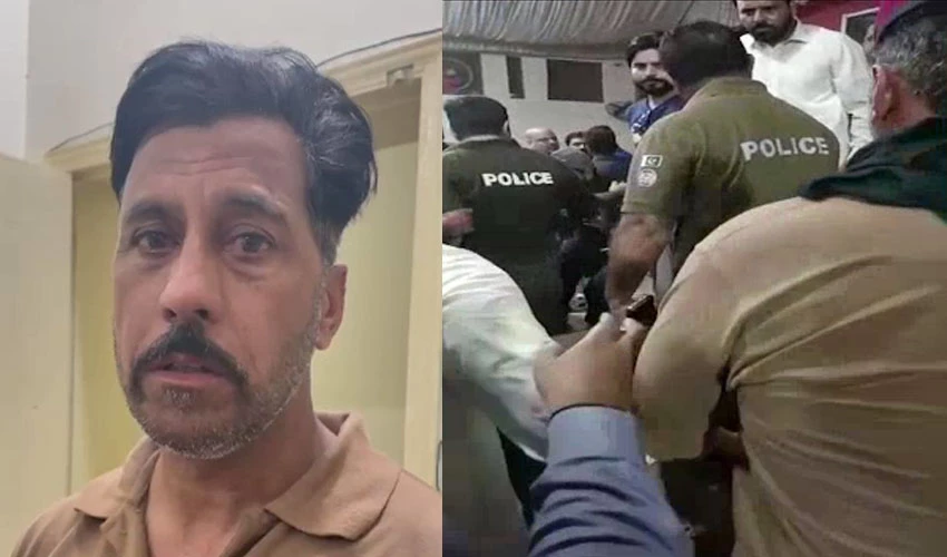 Police raid PTI candidate Malik Nawaz Awan’s office