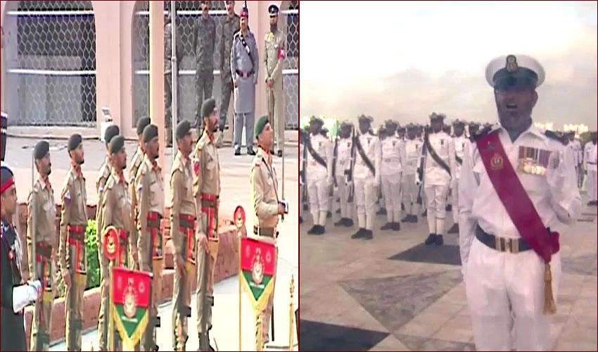 75th Independence Day, Grand Changing of Guards at Mazar-e-Quaid and Mazar-e-Iqbal