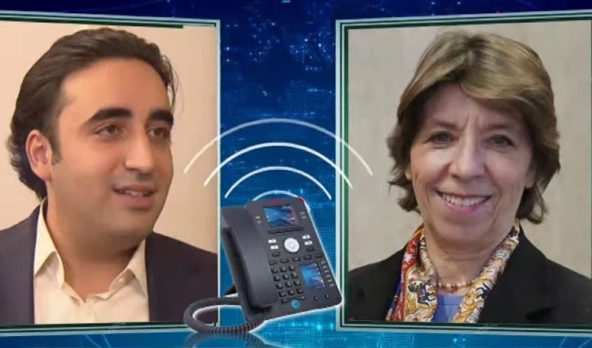 FM Bilawal Bhutto receives telephone call from Minister for Europe and Foreign Affairs of the French Republic