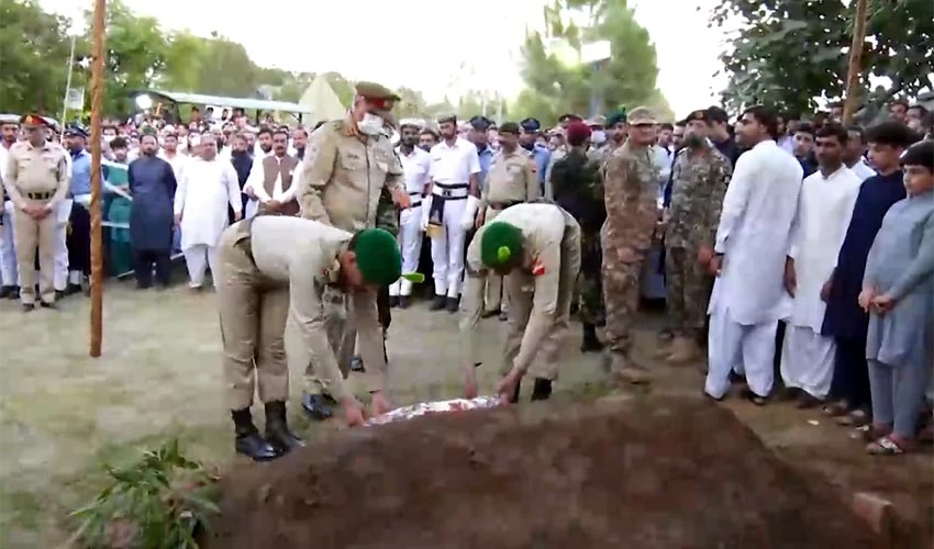 Martyred Lt Gen Sarfraz Ali, Maj Gen Amjad Hanif & Brig Khalid laid to rest with full military honours