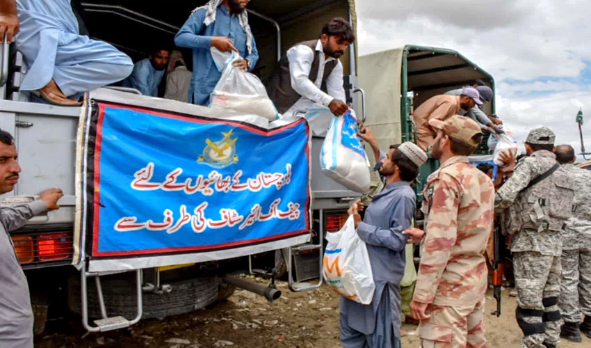 PAF continues relief activities in flood-affected areas of Balochistan